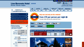 What Lionhotelborovets.com website looked like in 2019 (4 years ago)