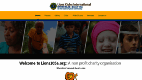 What Lions105a.org website looked like in 2019 (4 years ago)