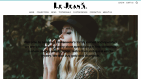 What Lejeans.com website looked like in 2019 (4 years ago)