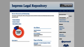 What Law.bepress.com website looked like in 2019 (4 years ago)