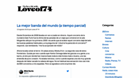 What Loveof74.es website looked like in 2019 (4 years ago)