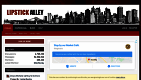 What Lipstickalley.com website looked like in 2019 (4 years ago)