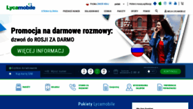 What Lycamobile.pl website looked like in 2019 (4 years ago)