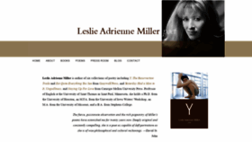 What Lesliemillerpoet.com website looked like in 2019 (4 years ago)