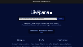 What Likepana.com website looked like in 2019 (4 years ago)