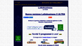 What Lottobusiness.it website looked like in 2019 (4 years ago)