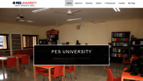 What Library.pes.edu website looked like in 2019 (4 years ago)