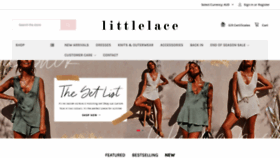 What Littlelace.co website looked like in 2019 (4 years ago)