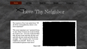 What Lovethyneighborinservice.com website looked like in 2019 (4 years ago)