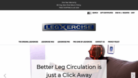 What Legxercise.com website looked like in 2019 (4 years ago)
