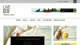 What Liveeco.co.za website looked like in 2019 (4 years ago)