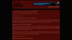 What Lolcave.com website looked like in 2019 (4 years ago)