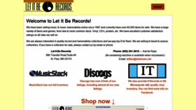 What Letitbe.com website looked like in 2019 (4 years ago)