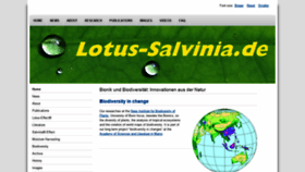 What Lotus-salvinia.de website looked like in 2019 (4 years ago)
