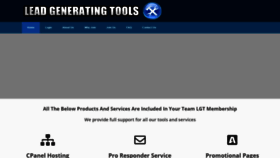 What Leadgeneratingtools.com website looked like in 2019 (4 years ago)