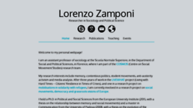 What Lorenzozamponi.it website looked like in 2019 (4 years ago)
