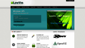 What Lowvm.com website looked like in 2019 (4 years ago)