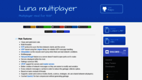 What Lunamultiplayer.com website looked like in 2019 (4 years ago)