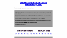 What Littlealchemy2cheats.com website looked like in 2019 (4 years ago)