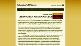 What Lithuanianclubusa.com website looked like in 2019 (4 years ago)