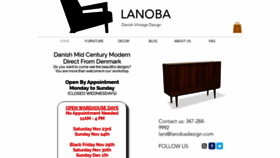 What Lanobadesign.com website looked like in 2019 (4 years ago)