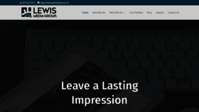 What Lewismediagroup.net website looked like in 2019 (4 years ago)