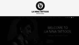 What Laninatattoos.com website looked like in 2019 (4 years ago)