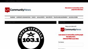 What Lacommunitynews.com website looked like in 2019 (4 years ago)