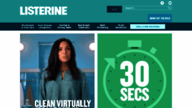 What Listerine-me.com website looked like in 2019 (4 years ago)