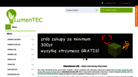 What Lumentec.pl website looked like in 2019 (4 years ago)