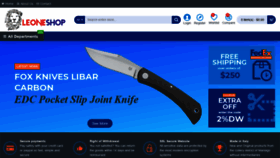 What Leoneshopknives.com website looked like in 2019 (4 years ago)