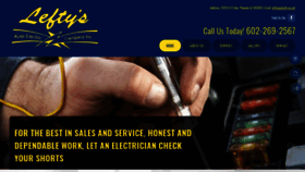 What Leftysautoelectricaz.com website looked like in 2019 (4 years ago)