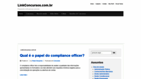 What Linkconcursos.com.br website looked like in 2019 (4 years ago)