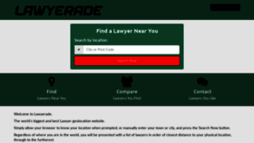What Lawyerade.com website looked like in 2019 (4 years ago)