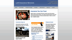 What Lottinsurancetx.com website looked like in 2019 (4 years ago)
