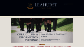 What Leahurstcollege.ca website looked like in 2019 (4 years ago)