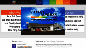 What Lithopressinc.com website looked like in 2019 (4 years ago)