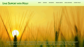 What Lymesupportwithholly.com website looked like in 2019 (4 years ago)