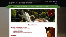 What Lightriderbridle.com website looked like in 2019 (4 years ago)