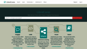 What Librecores.org website looked like in 2019 (4 years ago)