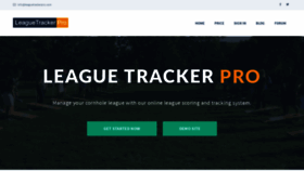 What Leaguetrackerpro.com website looked like in 2019 (4 years ago)