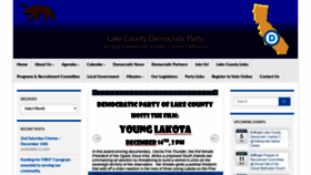 What Lakecountydemocrats.org website looked like in 2019 (4 years ago)
