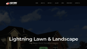 What Lightninglawncare.com website looked like in 2019 (4 years ago)