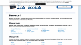 What Lesecoles.fr website looked like in 2019 (4 years ago)
