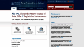 What Legislation.govt.nz website looked like in 2019 (4 years ago)