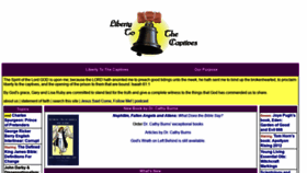 What Libertytothecaptives.net website looked like in 2019 (4 years ago)