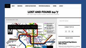 What Lostandfound247.com website looked like in 2019 (4 years ago)