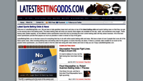 What Latestbettingodds.com website looked like in 2019 (4 years ago)
