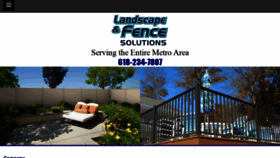 What Landscapeandfence.com website looked like in 2019 (4 years ago)