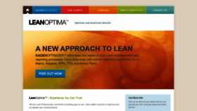 What Leanoptima.com website looked like in 2019 (4 years ago)